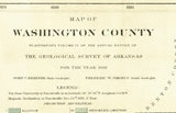 1888 Map of Washington County Arkansas