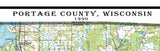 1990 Map of Portage County Wisconsin