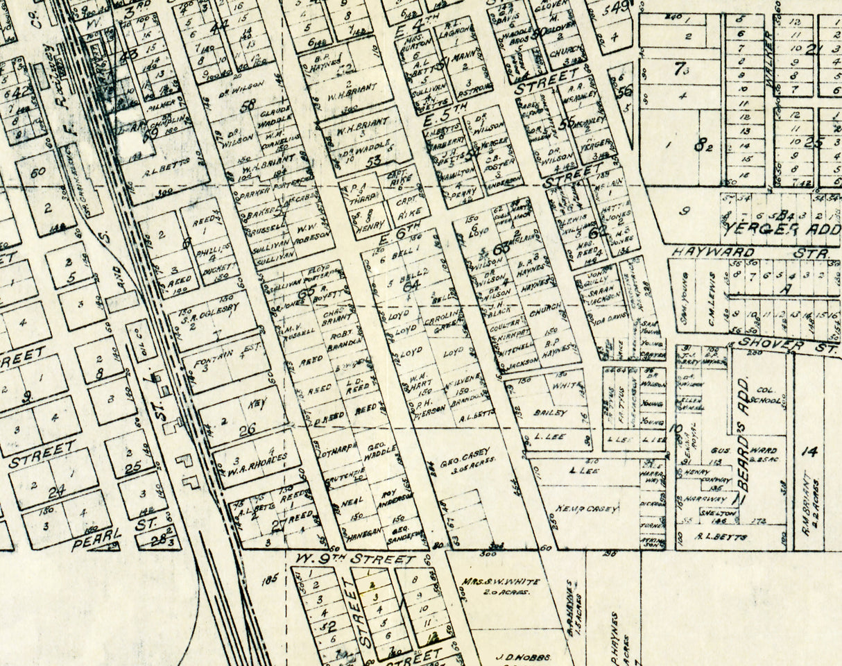 1916 Map of Hope Hempstead County Arkansas