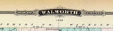 1878 Map of Walworth County Wisconsin