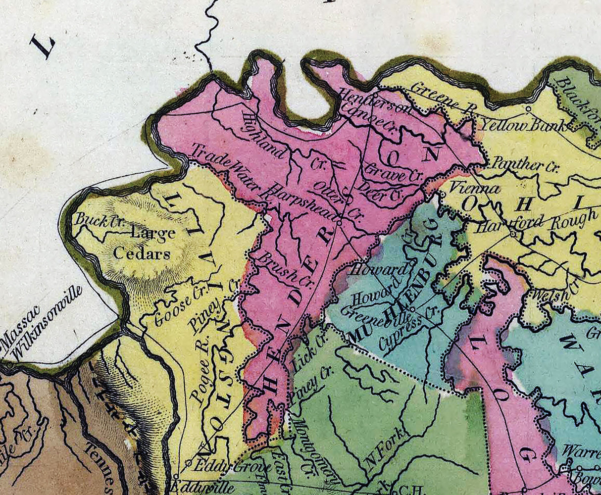 1816 Map of Kentucky