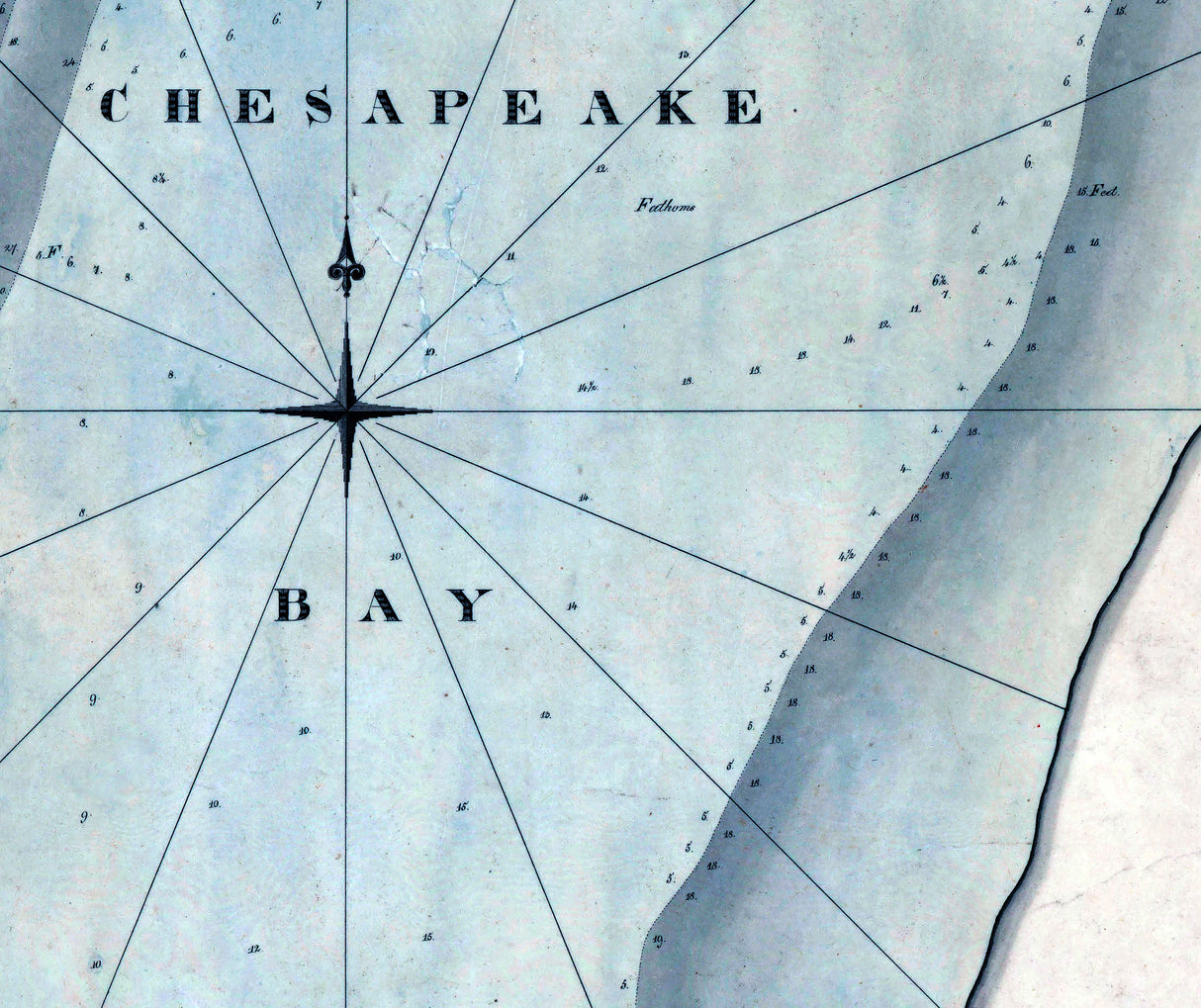 1818 Nautical Chart of Annapolis Harbour