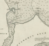 1867 Nautical Chart of Greenwich Bay Rhode Island