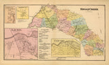 1868 Map of Broad Creek Sussex County Delaware