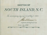 1882 Map of South Island South Carolina