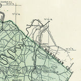 1885 Map of Augusta County Virginia