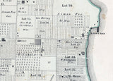 1874 Map of North Bass Island Ottawa County Ohio Lake Erie