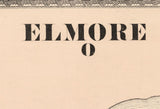 1874 Map of Elmore Ottawa County Ohio