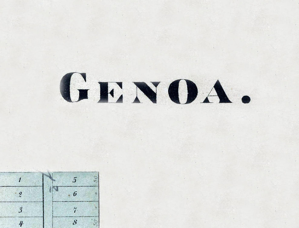 1874 Map of Genoa Ottawa County Ohio