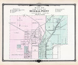 1878 Town Map of Mineral Point Iowa County Wisconsin