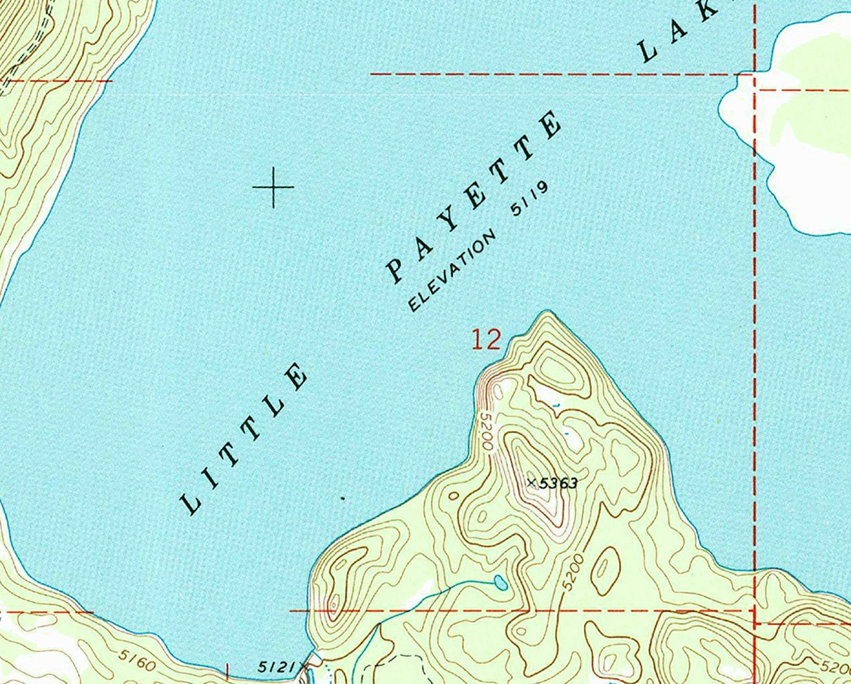 1985 Map of Payette Lake Idaho