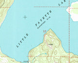 1985 Map of Payette Lake Idaho