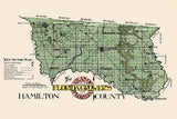 1914 Map of Hamilton County Florida