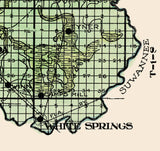 1914 Map of Hamilton County Florida