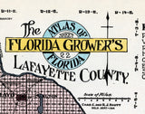 1914 Map of Lafayette County Florida