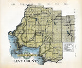 1914 Map of Levy County Florida