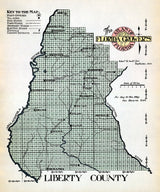 1914 Map of Liberty County Florida