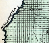 1914 Map of Liberty County Florida