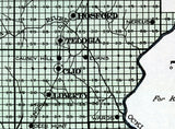 1914 Map of Liberty County Florida