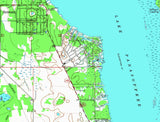 1969 Map of Lake Panasoffkee Florida