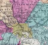 1873 Map of Baltimore and Harford County Maryland