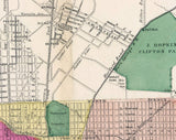 1873 Map of Baltimore Maryland