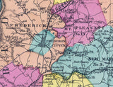 1873 Map of Carroll and Frederick County Maryland
