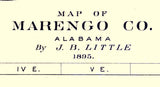 1895 Map of Marengo County Alabama