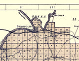 1895 Map of Marengo County Alabama