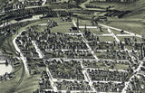 1896 Panoramic Map of Ashtabula Harbor Ohio