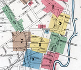 1898 Town Map of Ashtabula Ohio