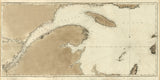 1800 Nautical Chart of St Lawrence River Gaspesie Quebec Canada