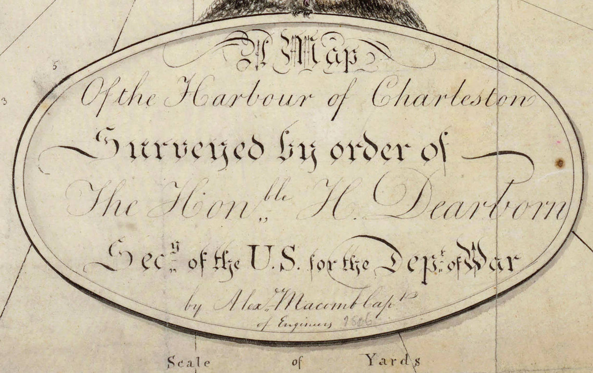 1806 Map of Charleston South Carolina