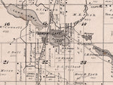 1880 Map of Steuben Township Steuben County Indiana