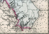 1866 Map of Calvert County Maryland