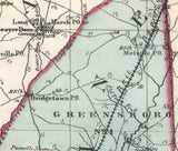 1866 Map of Caroline County Maryland