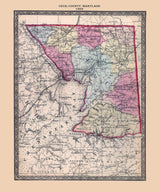 1866 Map of Cecil County Maryland