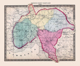 1866 Map of Charles County Maryland