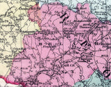 1866 Map of Harford County Maryland