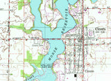 1981 Map of Morse Reservoir Indiana