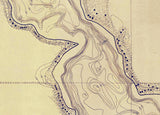 1925 Map of Big Long Lake LaGrange County Indiana