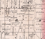 1880 Map of York Township Steuben County Indiana