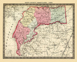 1866 Map of Kent County Maryland