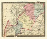 1866 Map of Queen Anne County Maryland