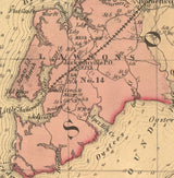 1866 Map of Somerset County Maryland