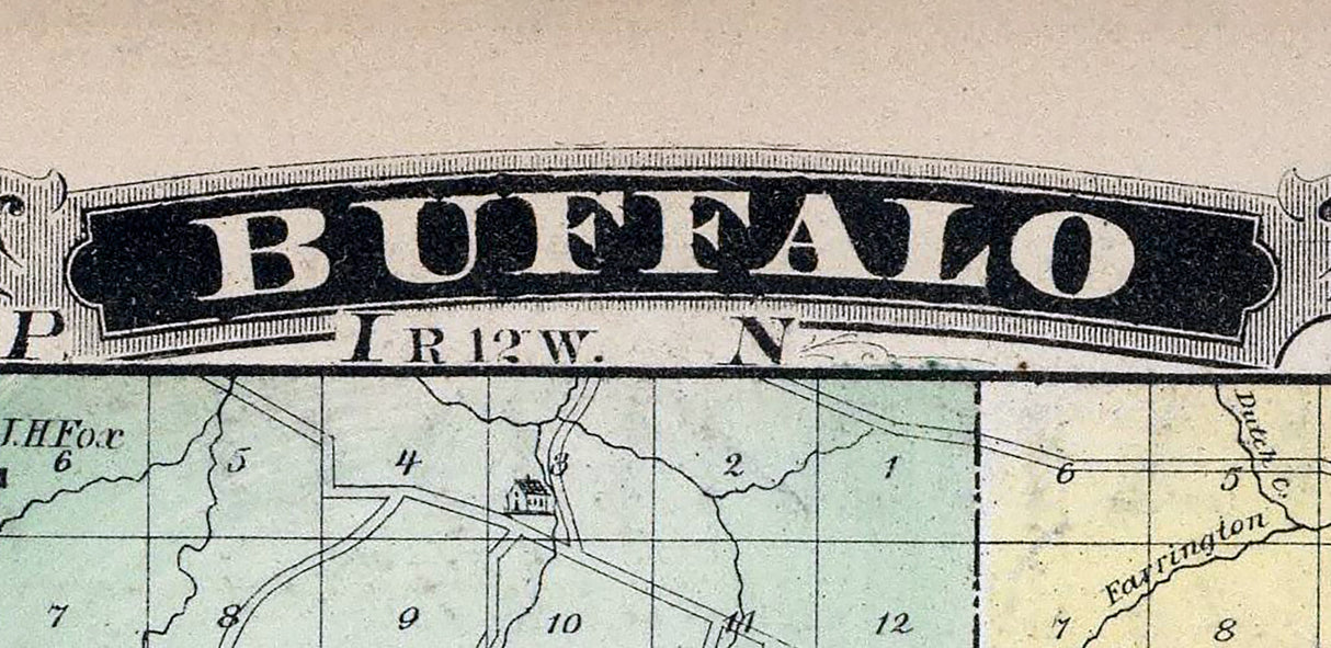 1878 Map of Buffalo County Wisconsin