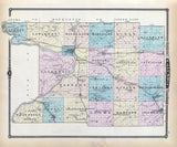 1878 Map of Columbia County Wisconsin