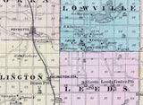 1878 Map of Columbia County Wisconsin