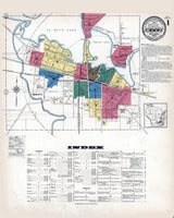 1922 Town Map of Oconomowoc Waukesha County Wisconsin