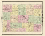 1878 Map of Lafayette County Wisconsin